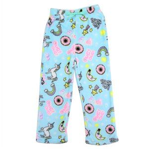 Unicorn Fleece Pajama Pants Girls Lounge Plush Bottoms All Over Print S M L XL